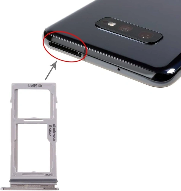 Samsung For Galaxy S10+ / S10 / S10e SIM Card Tray + SIM Card Tray/Micro SD Card Tray 