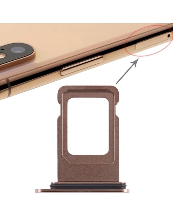 Apple For iPhone XS Sim Card Holder Slot Nano Sim Tray Replacement (Silver)