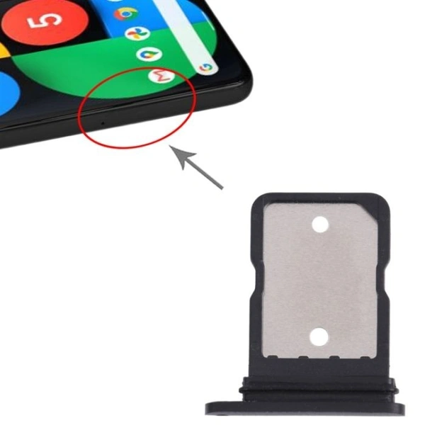 Google For Google Pixel 5A 5G Single Sim Card Tray Holder - Black