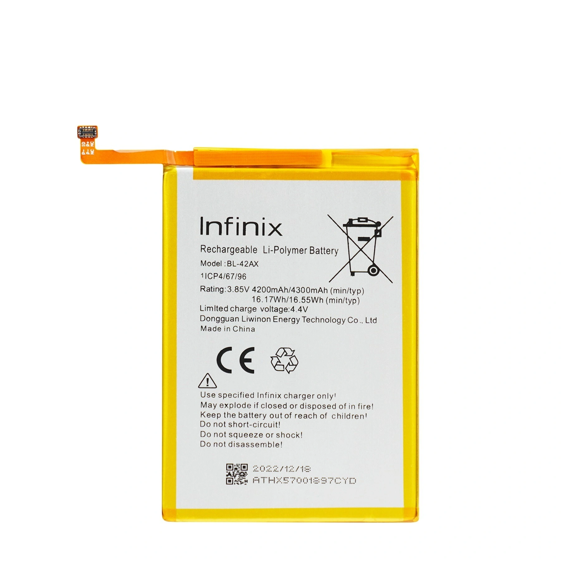 For Infinix Note X572 BL-42AX Battery Replacement 4200mAh