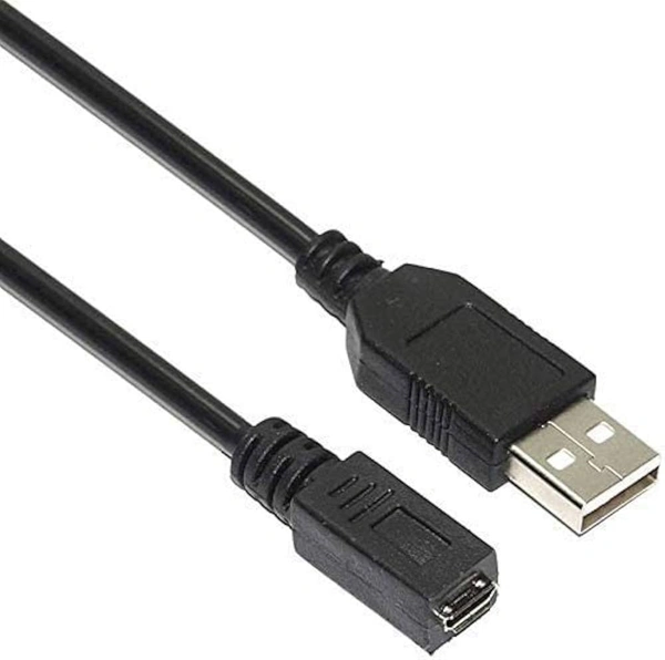 iSparehub Micro USB Female to USB Male Cable for OTG Morpho 1300 E2, E3, Fingerprint Scanner OTG Cable - Black