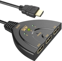 iSparehub 3 Port into 1 HDMI Input 4K x 2K HDTV Smart TV Pigtail Switch Adapter HDMI Splitter Adaptor Cable Module