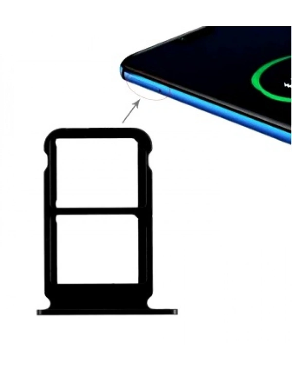 Huawei For Honor 10 Sim Card Tray Holder Sim Slot Outer (Black)