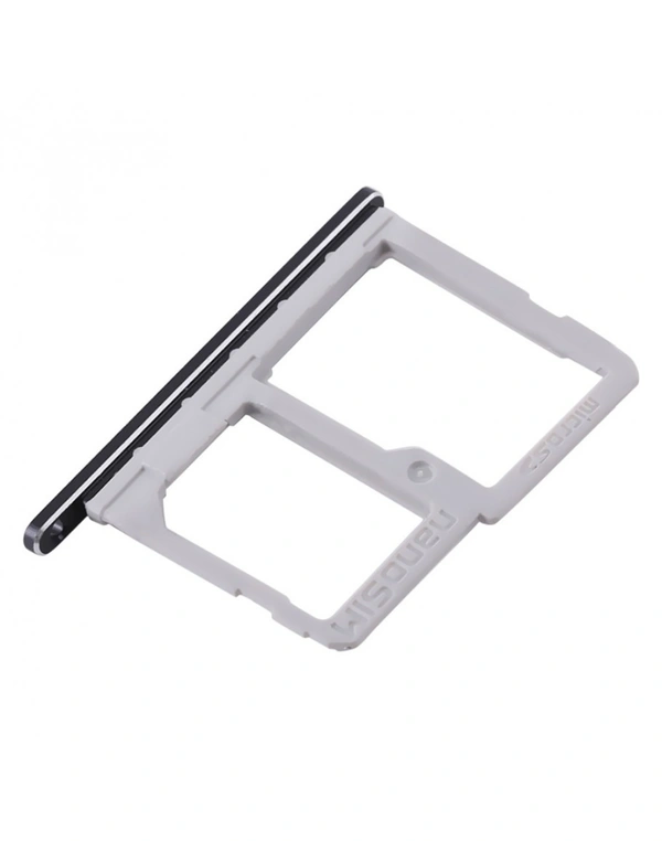 LG For LG Q6 Nano Sim Card + Micro SD Tray Card Holder Slot Parts Sim Card Adapter (Black)