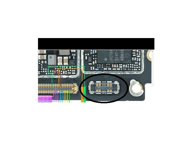 For Oppo Realme Reno Type Battery FPC Connector On Motherboard Replacement  Part