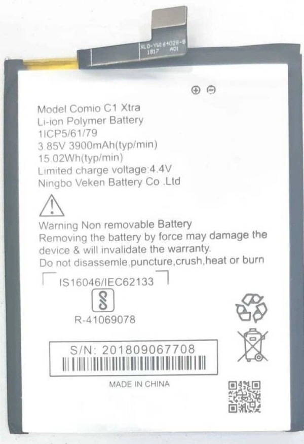 Comio For Comio C1 Xtra Battary New Replacement Battery  