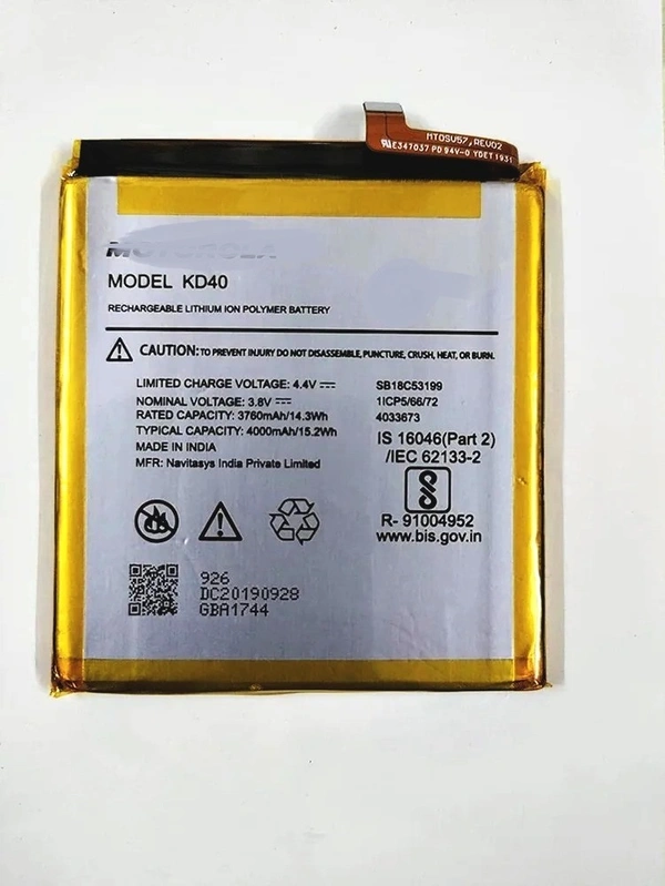 Motorola For Motorola Moto G8 Plus OEM KD40 Battery Full Cell 4000mAh Battary 