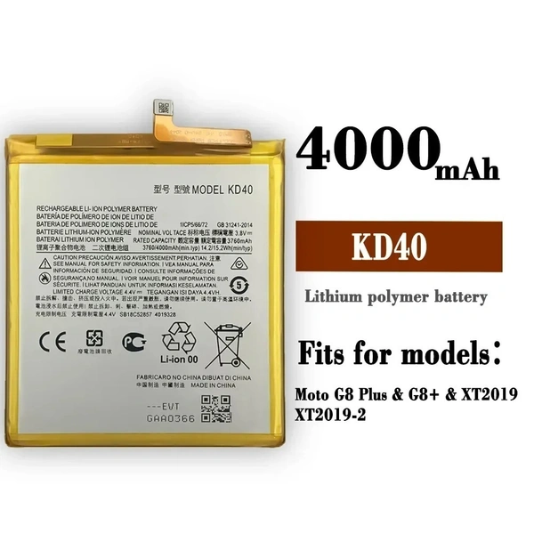 Motorola For Motorola Moto G8 Plus OEM KD40 Battery Full Cell 4000mAh Battary 