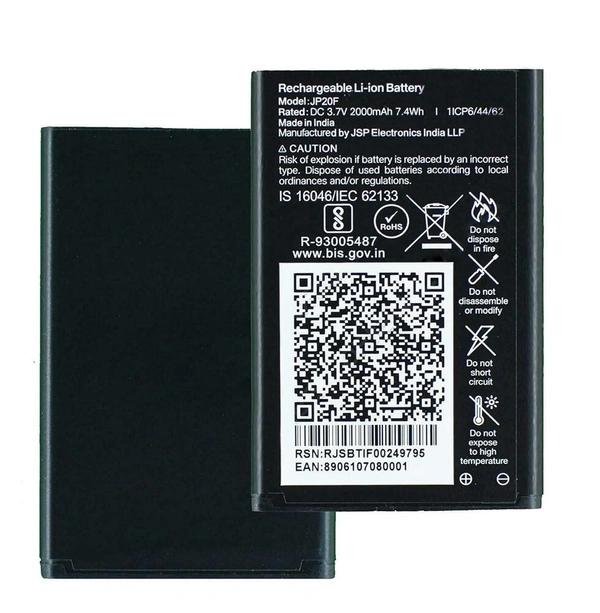 Jio For Jio RBTSN37V06 Battery Jio Keypad Mobile 3.7V 7.4Wh (2000mAh)