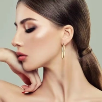  Minimal Circular Hoop Earrrings - Free Size