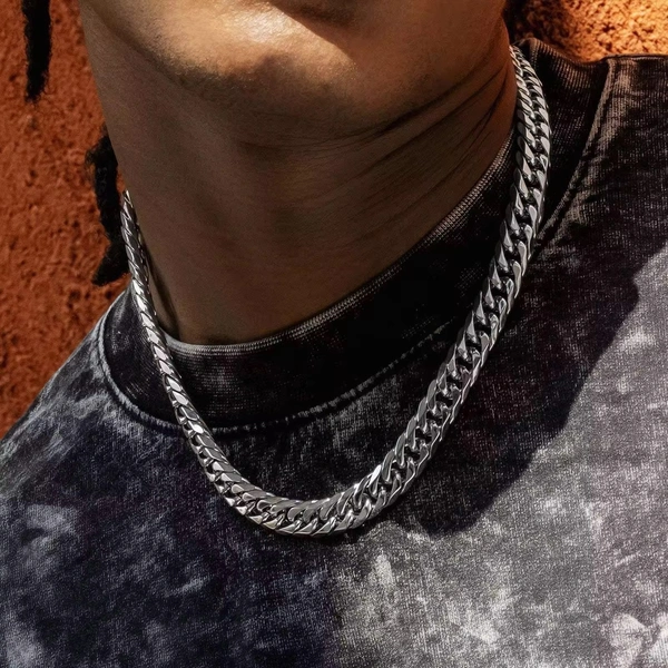 Silver Diamond Cut Chain