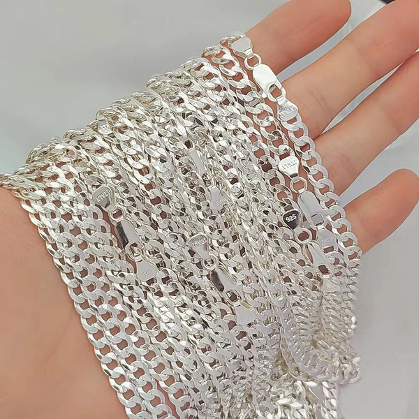 Silver Diamond Cut Chain