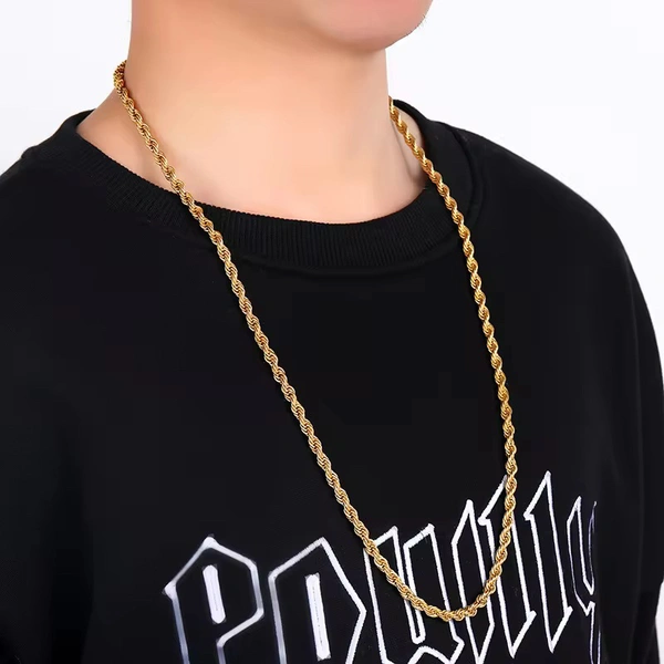 Gold Twisted Link Chain 