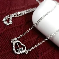 Heart Pendant Necklace | Stainless Steel Jewelry for Women - Free Size