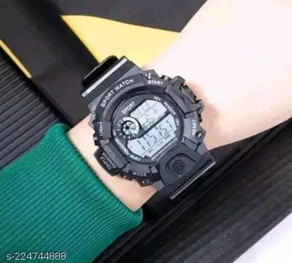 Digital Unisex Watch  - Black