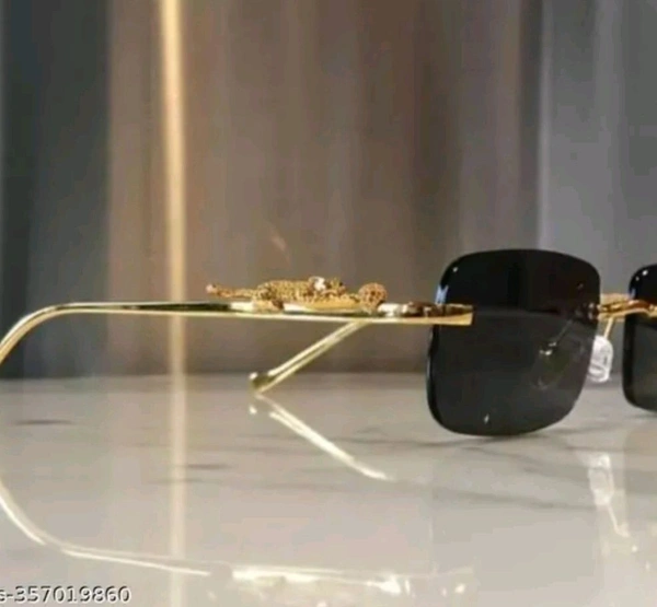 Men's Gold Alloy Glasses 