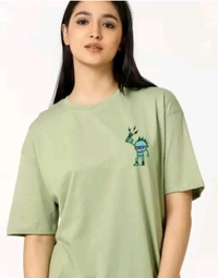 Unisex Printed Oversize Half T-shirt  - S/M/L/XL