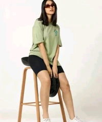Unisex Printed Oversize Half T-shirt  - S/M/L/XL
