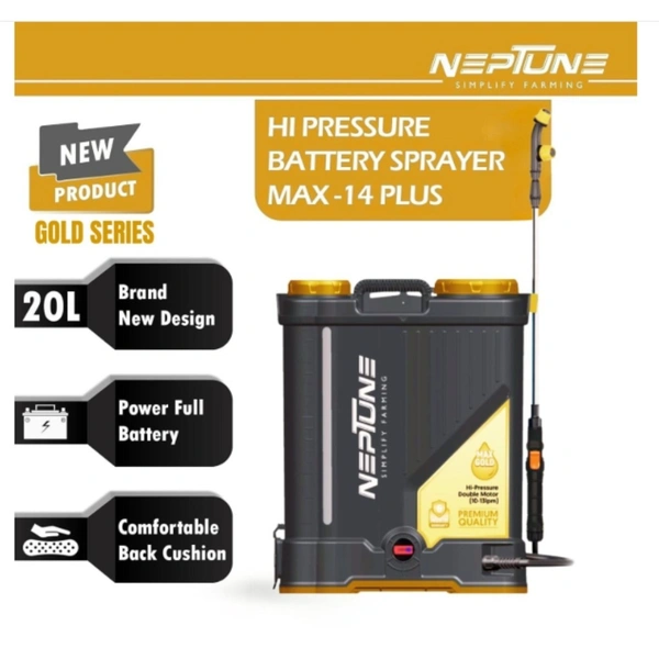 Neptune MAX Gold 14Plus Double Motor Battery Sprayer