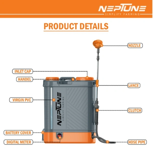 Neptune MAX 14Plus Double Motor Battery Sprayer