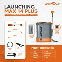 Neptune MAX 14Plus Double Motor Battery Sprayer