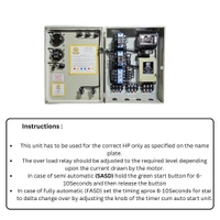 Meeco 10/12.5HP SASD Three Phase Control Panel With Auto