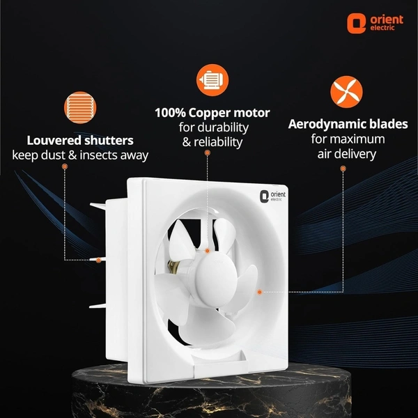 Orient Ventilator DX 150MM Exhaust Fan  - White