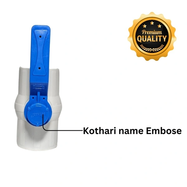 Kothari PP Ball Valve - 75MM - 2 1/2"Inch