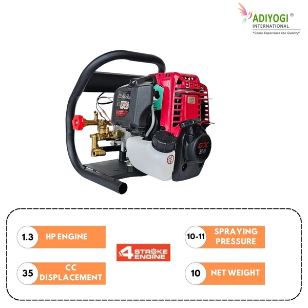 Adiyogi Bhoomi GX-35 4Stroke Portable Power Sprayer
