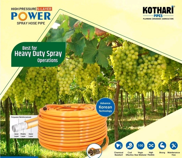 Kothari 8.5MM Agri Hose Pipe 100Mtr