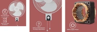 Usha Striker 400 mm Hi Speed Wall Fan (White)