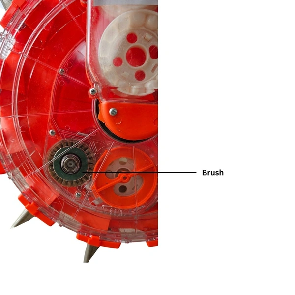 Manual seeder brush
