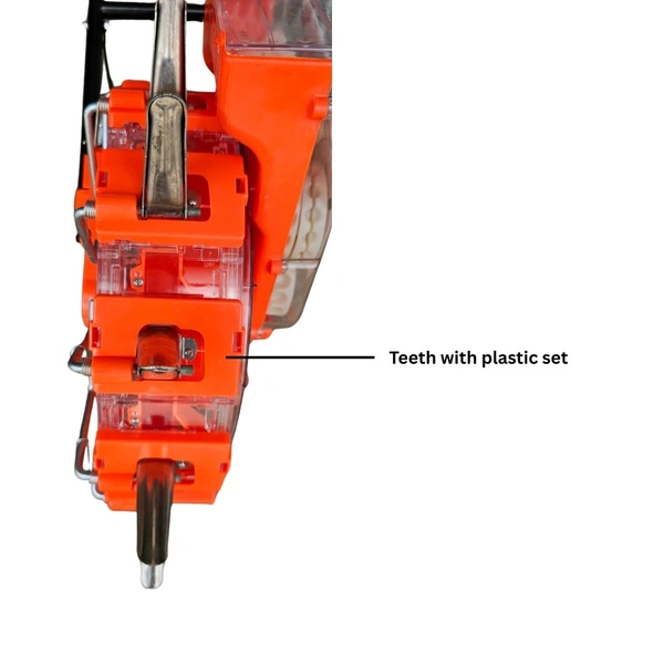 Manual seeder teeth with plastic set