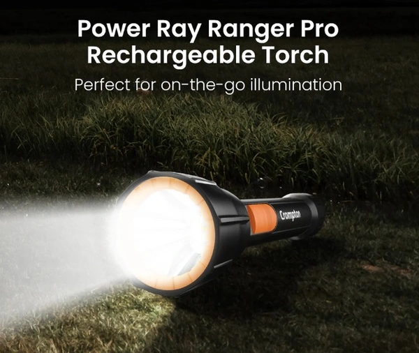 Crompton Power Ray Ranger Pro 3W LED Torch Light Rechargeable 
