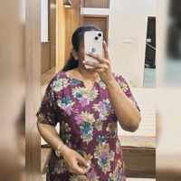 "The Eternal Beauty" Floral Modal Chanderi Kurti - With Lining - M