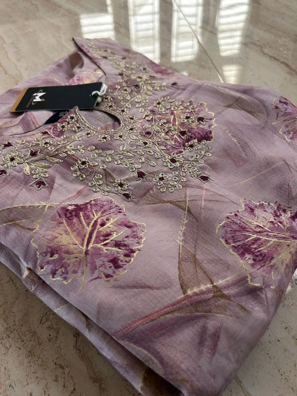 Nyra Cut Modal Chanderi Kurti - XXL