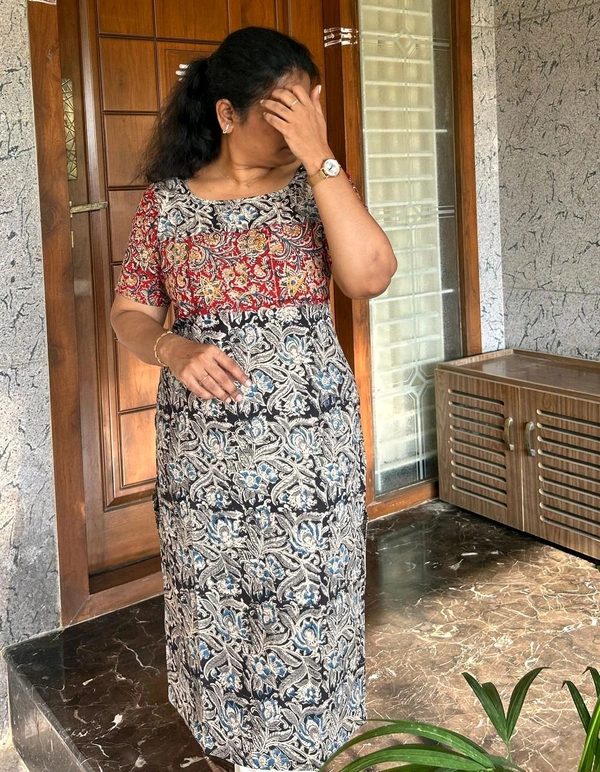 M01 - The Original Kalamkari Kurti ( No Lining)  - XXL