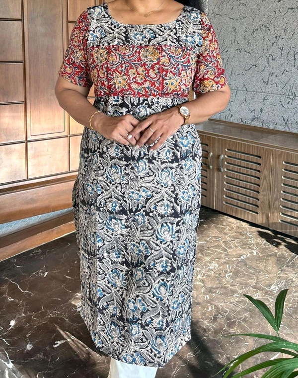 M01 - The Original Kalamkari Kurti ( No Lining)  - XXL