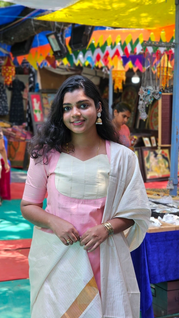 Tussar Silk Kurti And Duppatta ( With Lining) - M