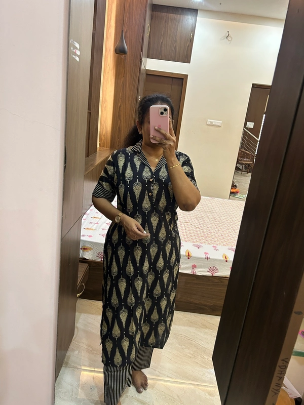 Pure Cotton  Co-ord Set ( No Lining) - XXL