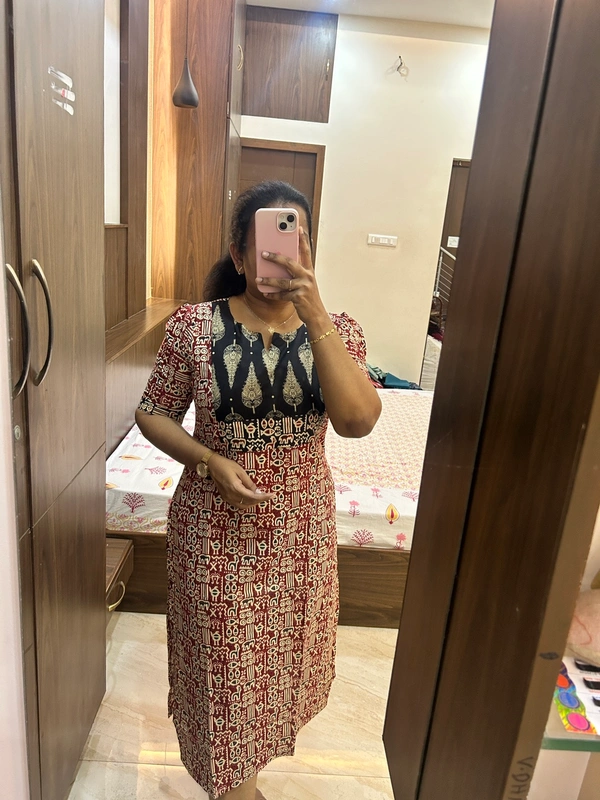 Pure Cotton Kurti ( No Lining) - XXL