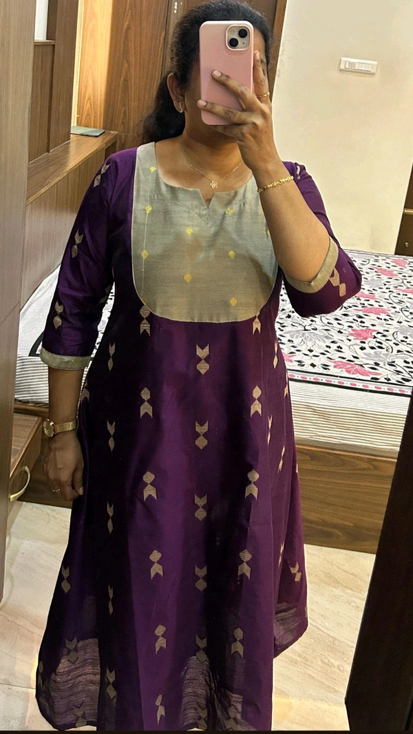 Aline Slubsilk Kurti - XXL