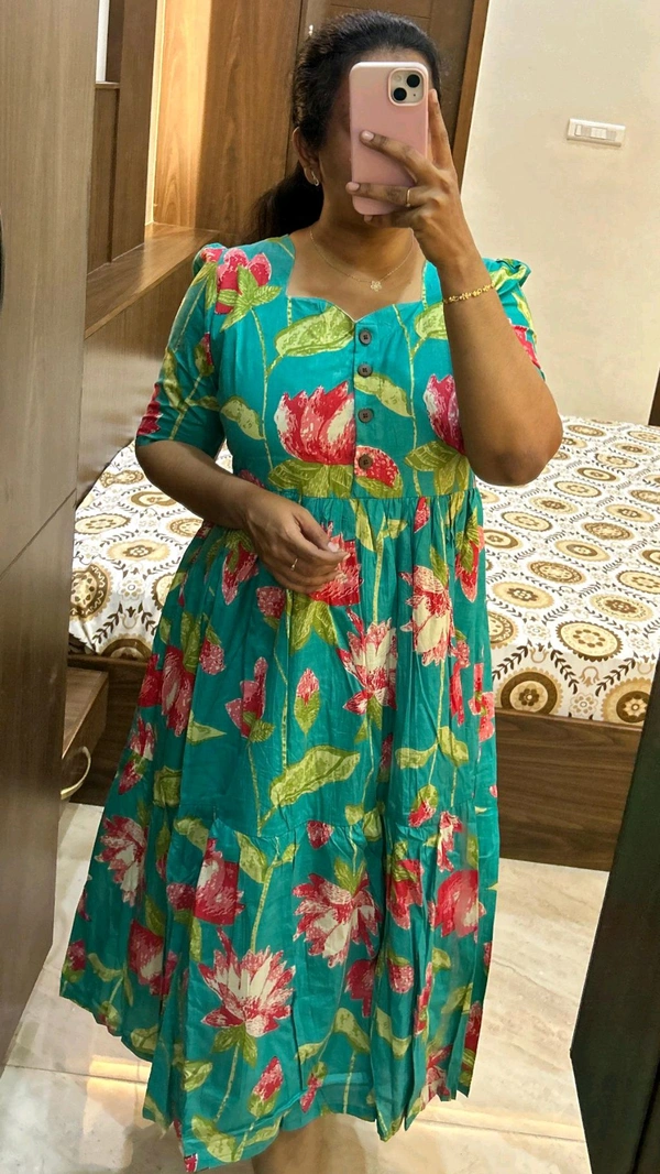 Blooming Lotus Flared Dress - XL