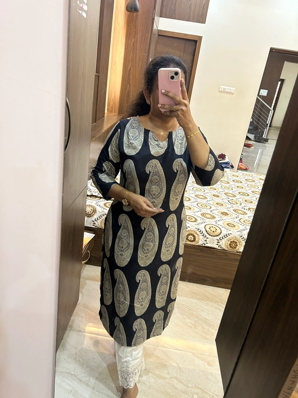 Flex Cotton Kurti( No Lining) - XL