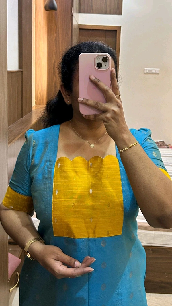 Blue Slubsilk  - Xl