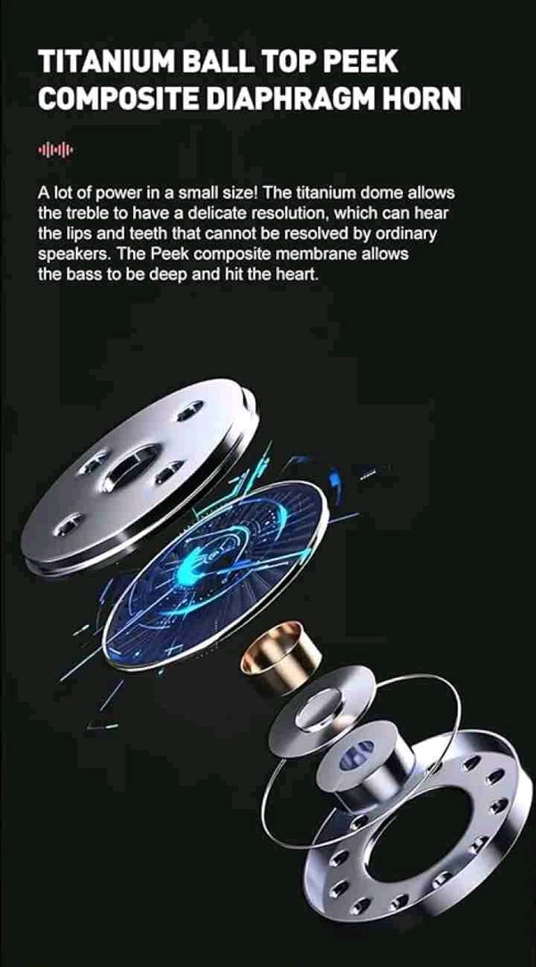 Global Ultra pods Wireless LED Digital Display Transparent Headset Bluetooth Headphones  - Silver, Free