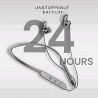 Bolt Smart Neckband with Vibration Alert & Mic,24 Hr Playtime,Noise Cancellation Bluetooth Gaming Headset - Free, Black