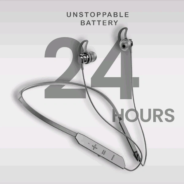 Bolt Smart Neckband with Vibration Alert & Mic,24 Hr Playtime,Noise Cancellation Bluetooth Gaming Headset - Free, Black