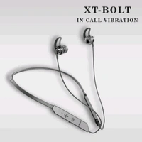 Bolt Smart Neckband with Vibration Alert & Mic,24 Hr Playtime,Noise Cancellation Bluetooth Gaming Headset - Free, Black