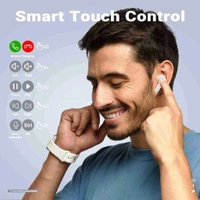 Ultra pods Wireless LED Digital Display Transparent Headset - Gray, Free